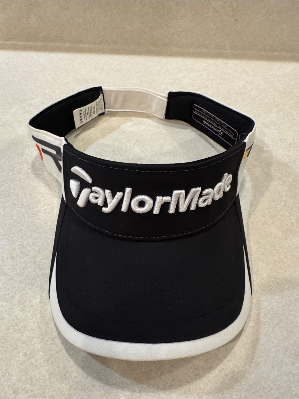 TaylorMade Black and White Golf Visor